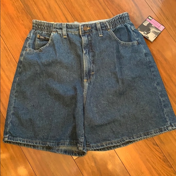 Lee Pants - Lee Shorts Dark Blue Side Elastic Waist Size 14P